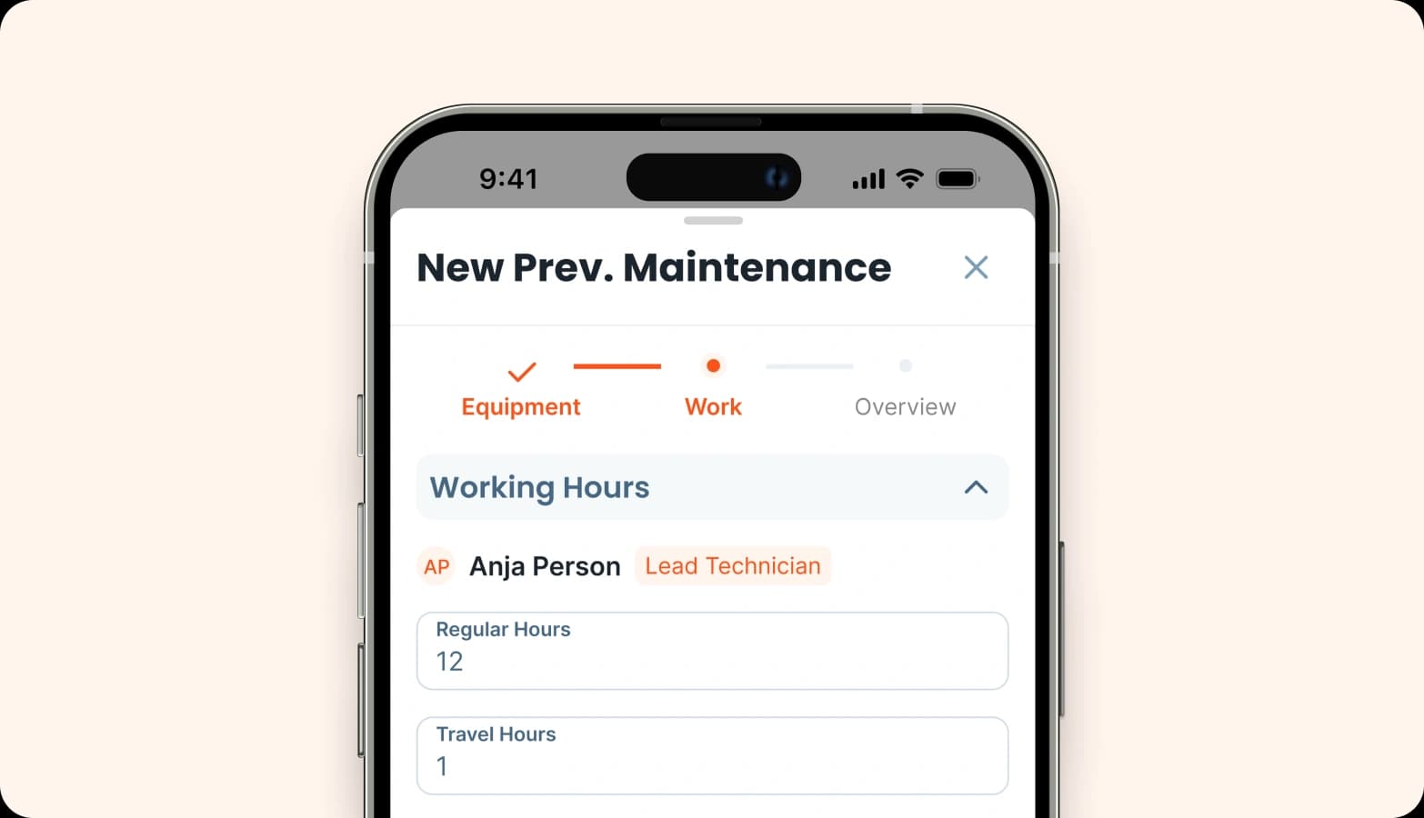 Preventive Maintenance Scheduling Feature