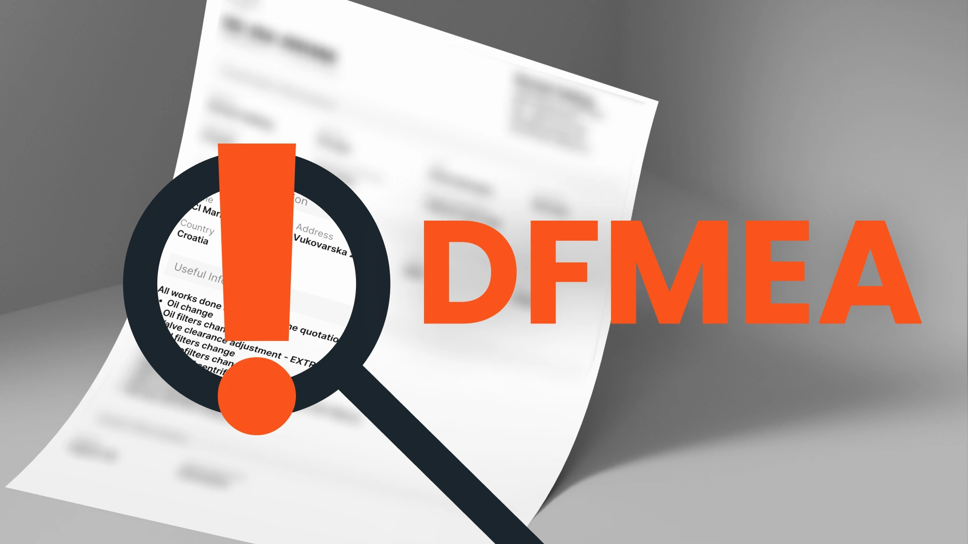 What is DFMEA?